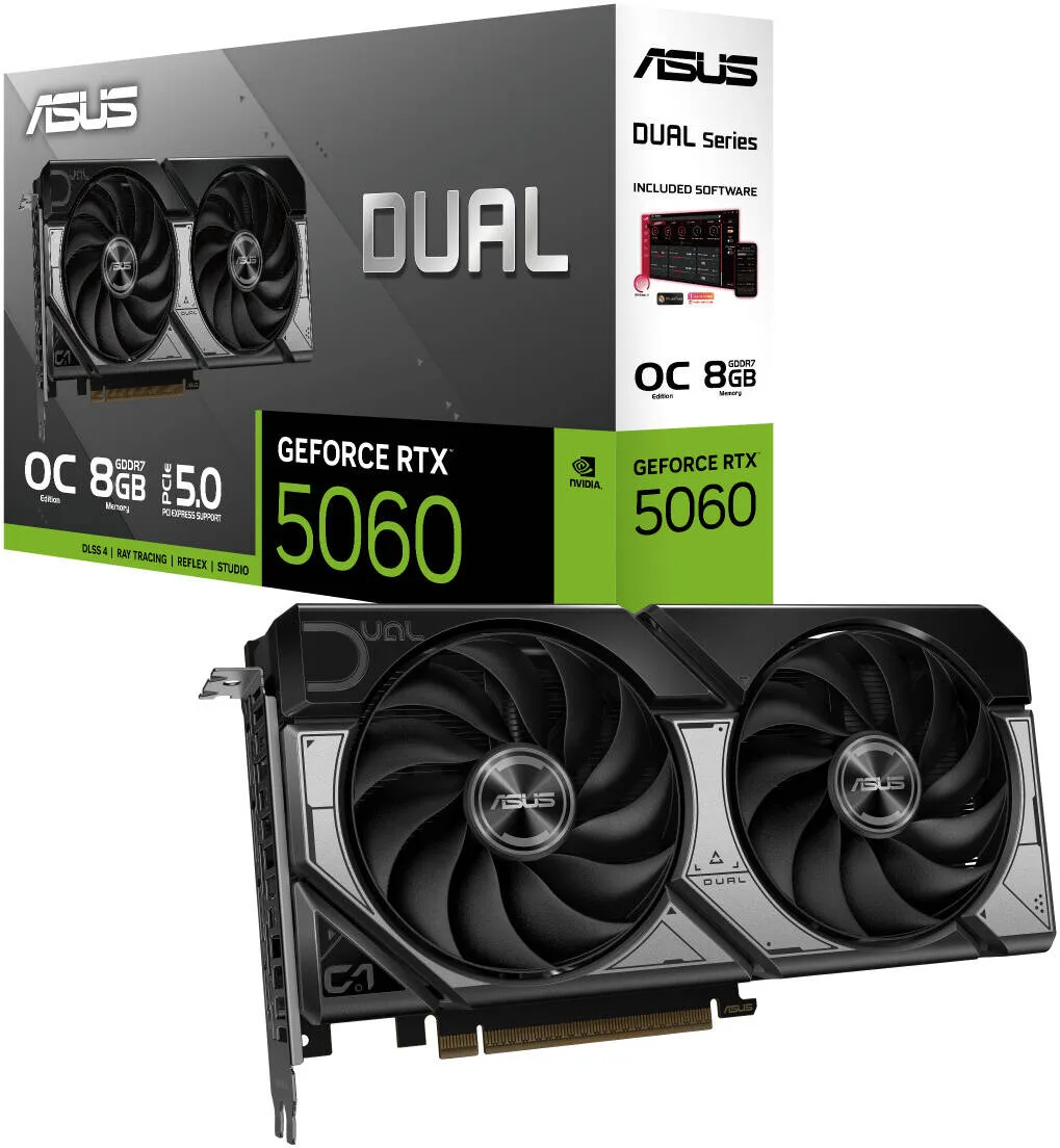 ASUS Dual GeForce RTX 5060 OC Edition 8GB
